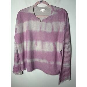 Lisa Todd Pink Tie Dye Sweater Sz L